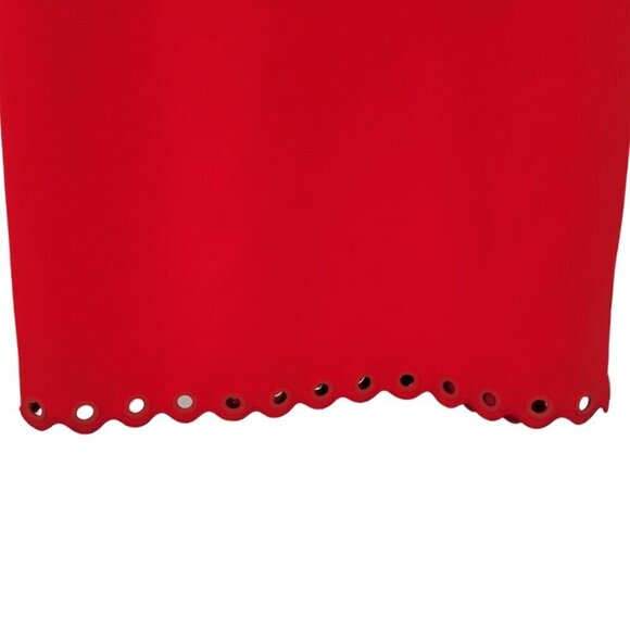 J.‎ Crew Red Grommet Sheath Dress 00 - Picture 4 of 7